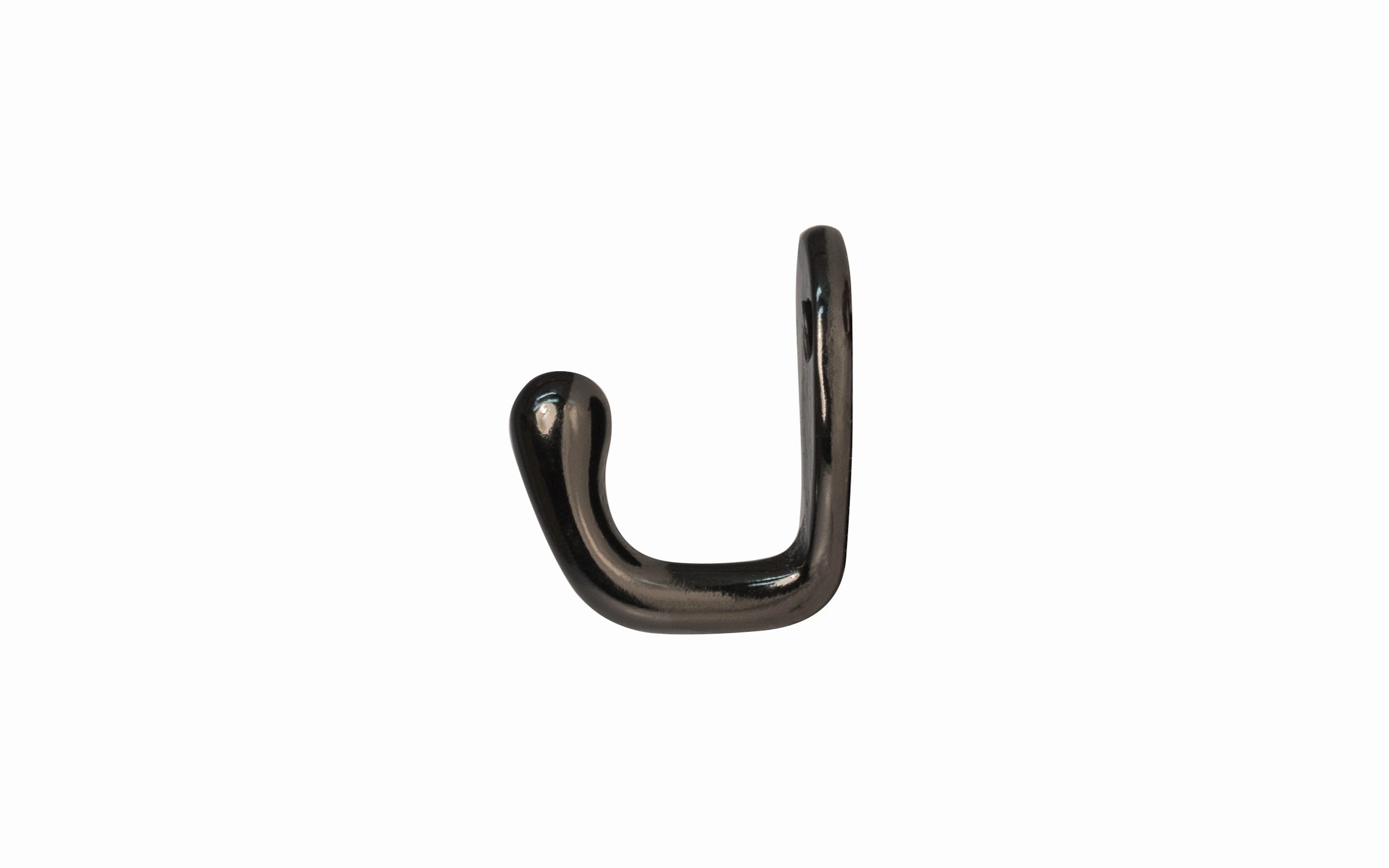 Cast Iron Petite Hook ~ Black Nickel Finish