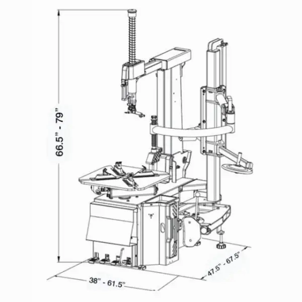 Cemb HP Tilt Back Tire Changer - SM645HP2