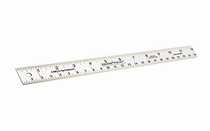 CenterPoint 12" Straight Edge Ruler