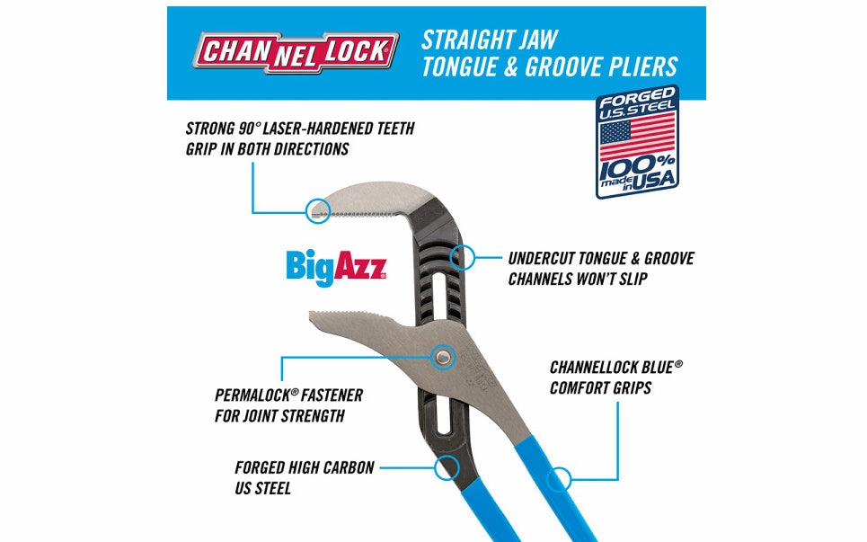 Channellock 20-1/4" Tongue & Groove "Big Azz" Pliers - 480