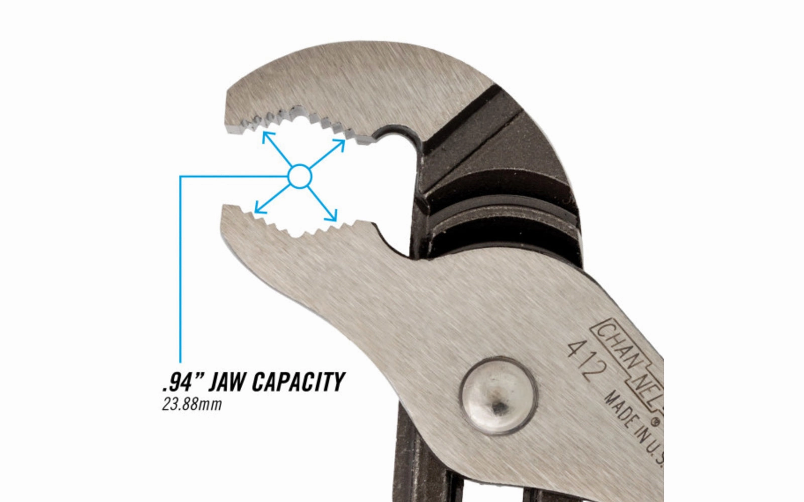 Channellock 6-1/2" V-Jaw Tongue & Groove Plier - 412