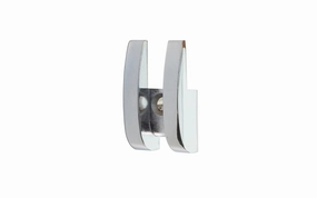 Chrome Decorative Mirror Clip for 1/4" Thick Glass