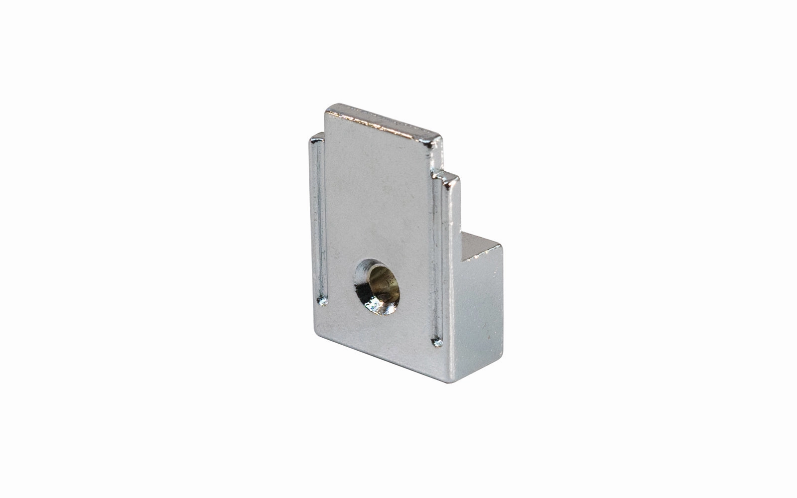 Chrome Decorative Mirror Clip for 1/4" Thick Glass