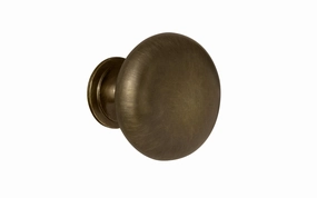 Classic Brass Cabinet Knob ~ Antique Brass Finish