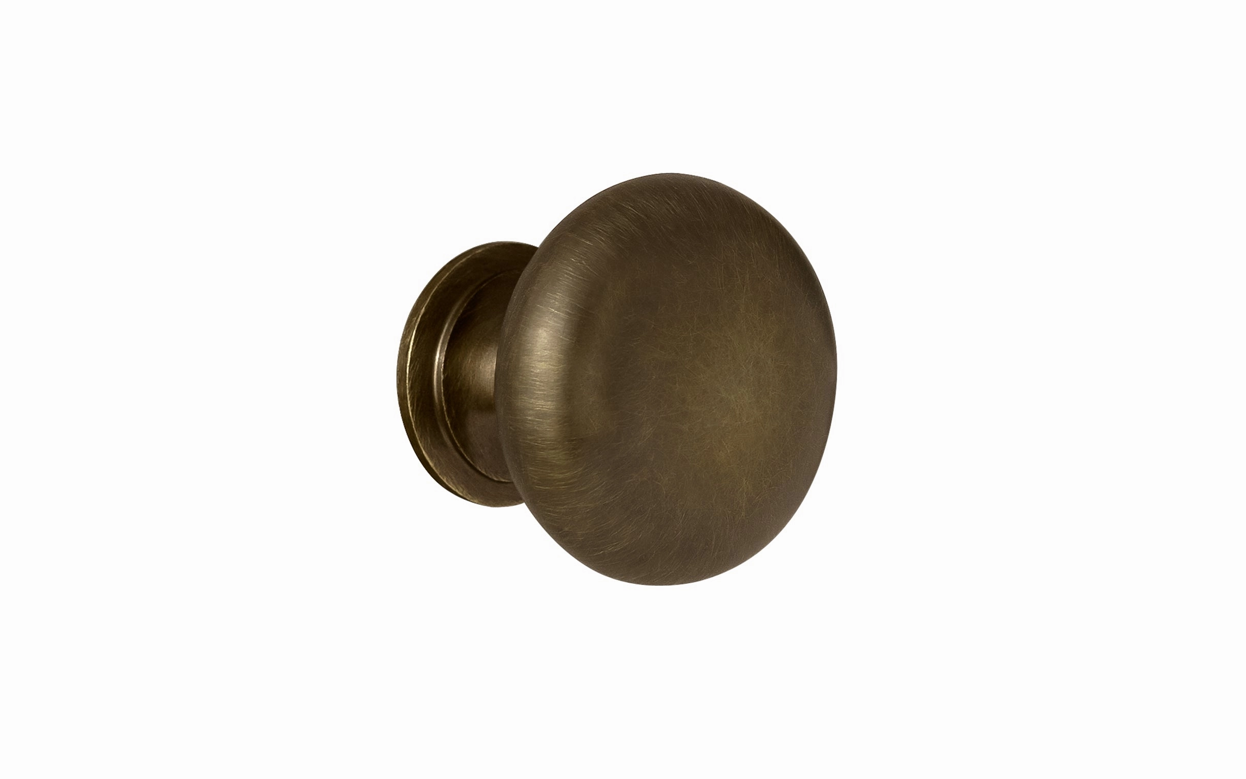 Classic Brass Cabinet Knob ~ Antique Brass Finish