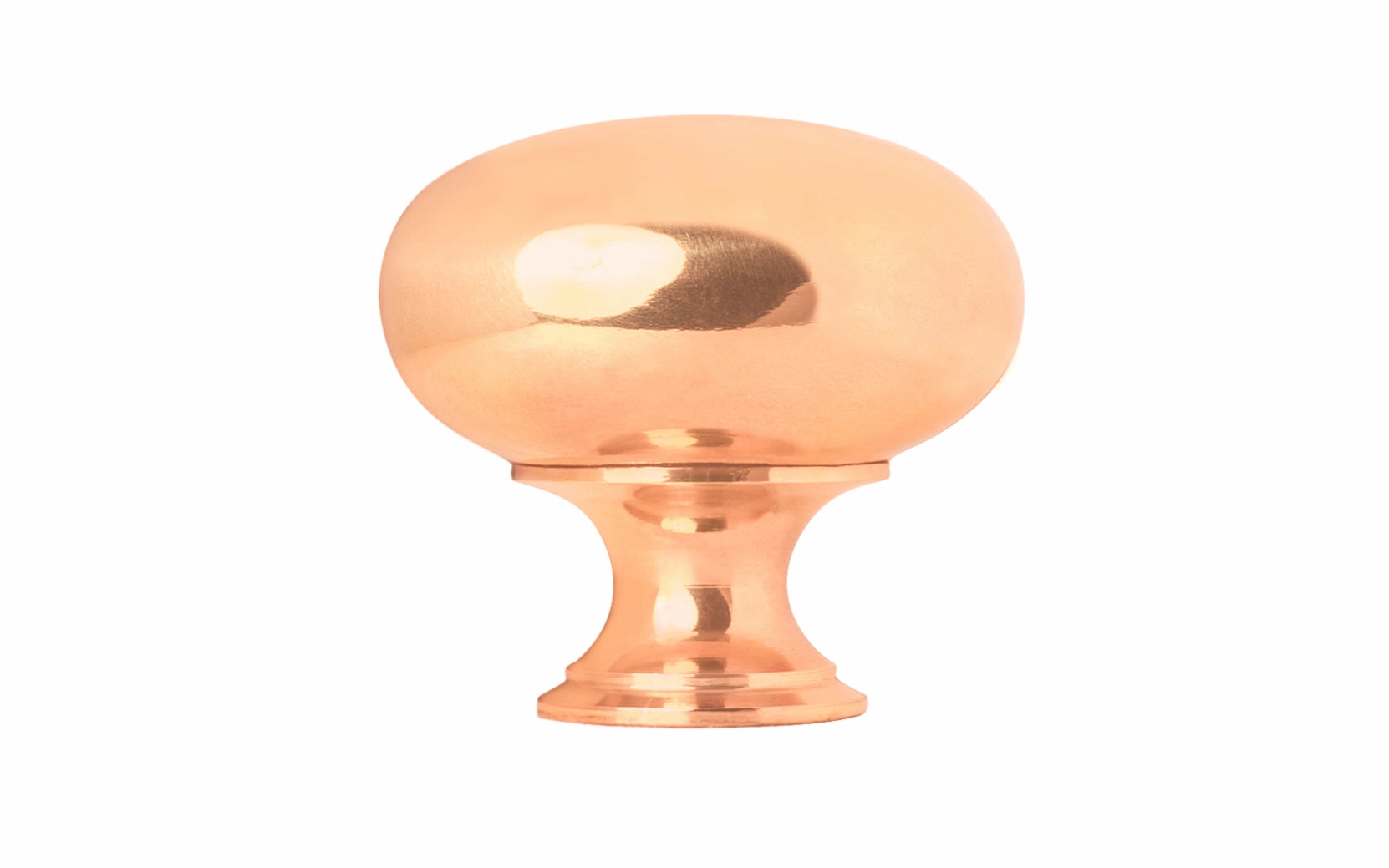 Classic Brass Cabinet Knob ~ Polished Copper Finish