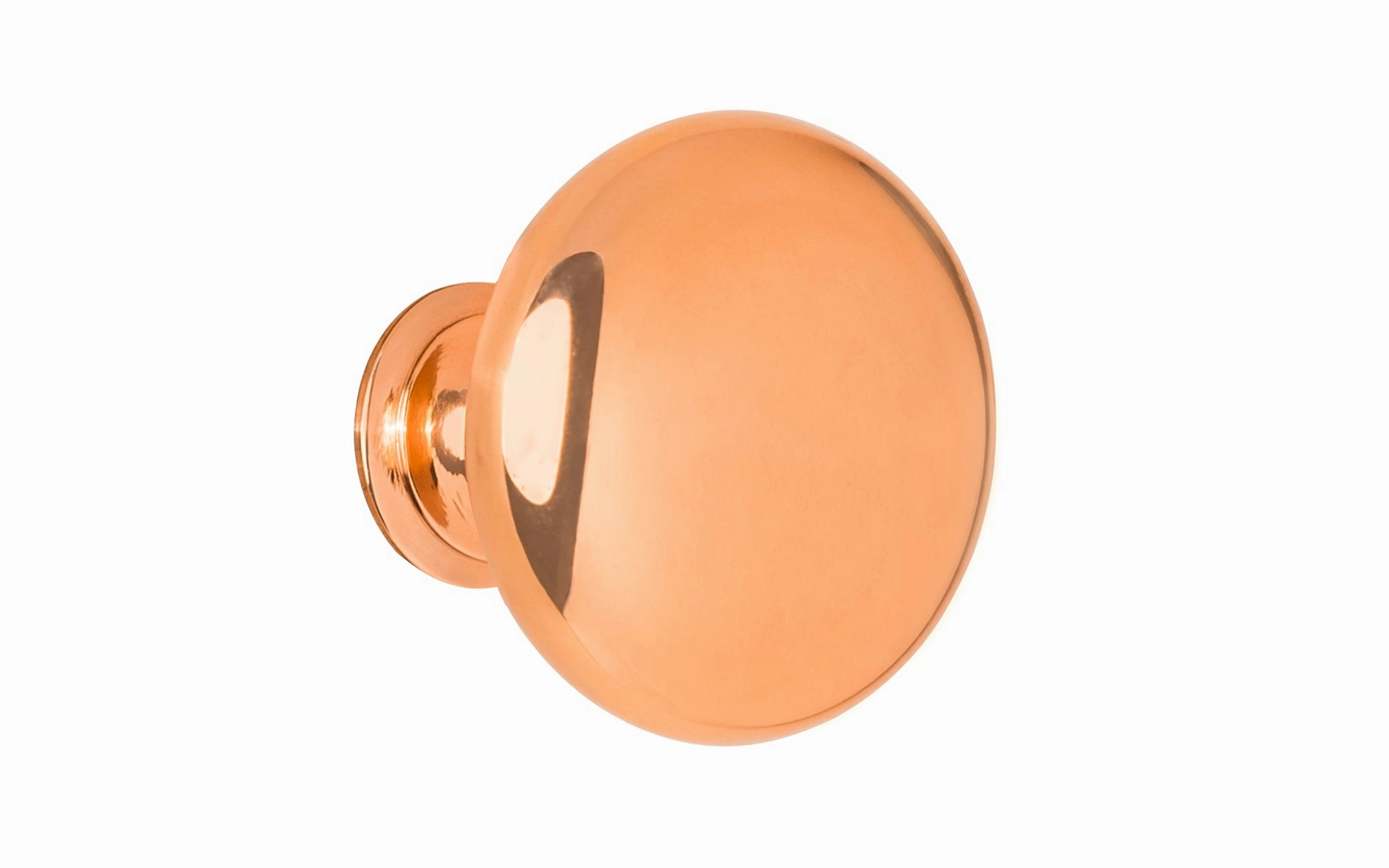 Classic Brass Cabinet Knob ~ Polished Copper Finish