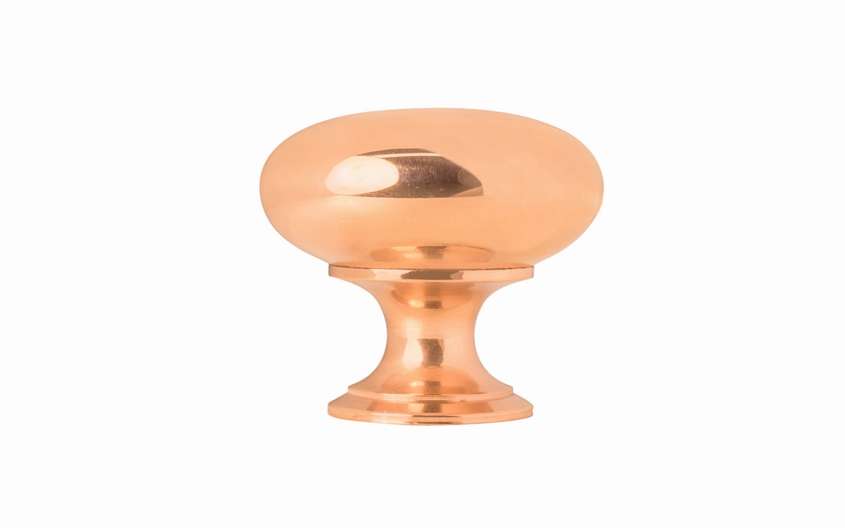 Classic Brass Cabinet Knob ~ Polished Copper Finish