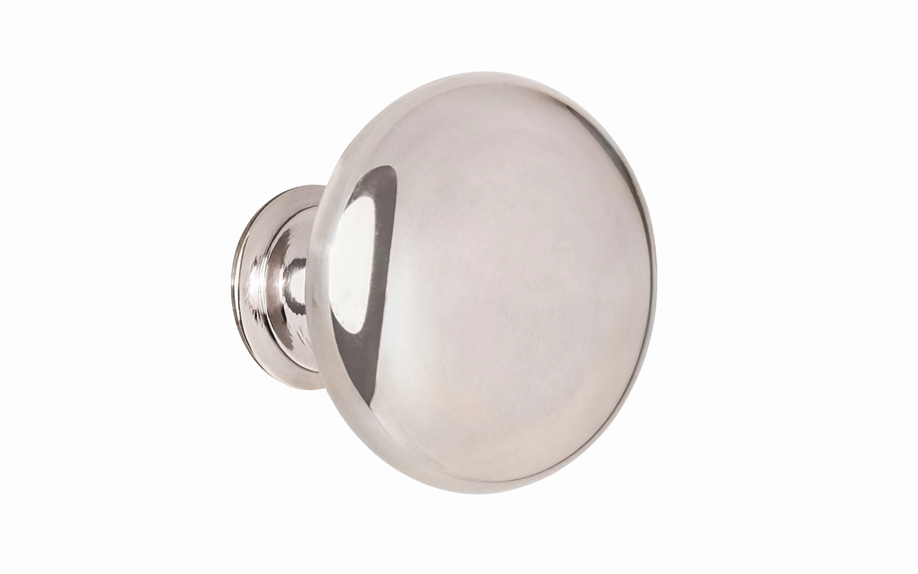 Classic Brass Cabinet Knob ~ Polished Nickel Finish