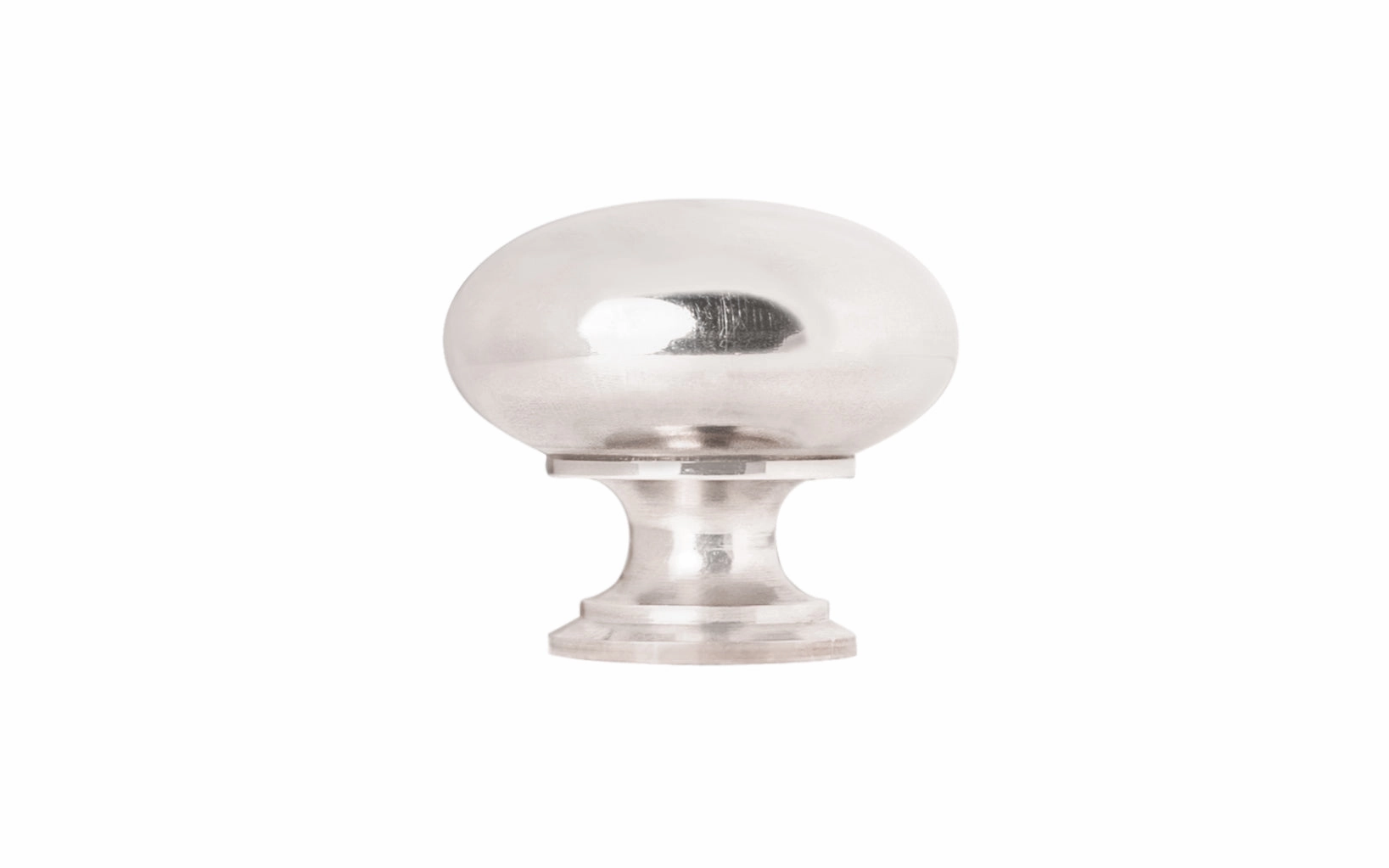 Classic Brass Cabinet Knob ~ Polished Nickel Finish