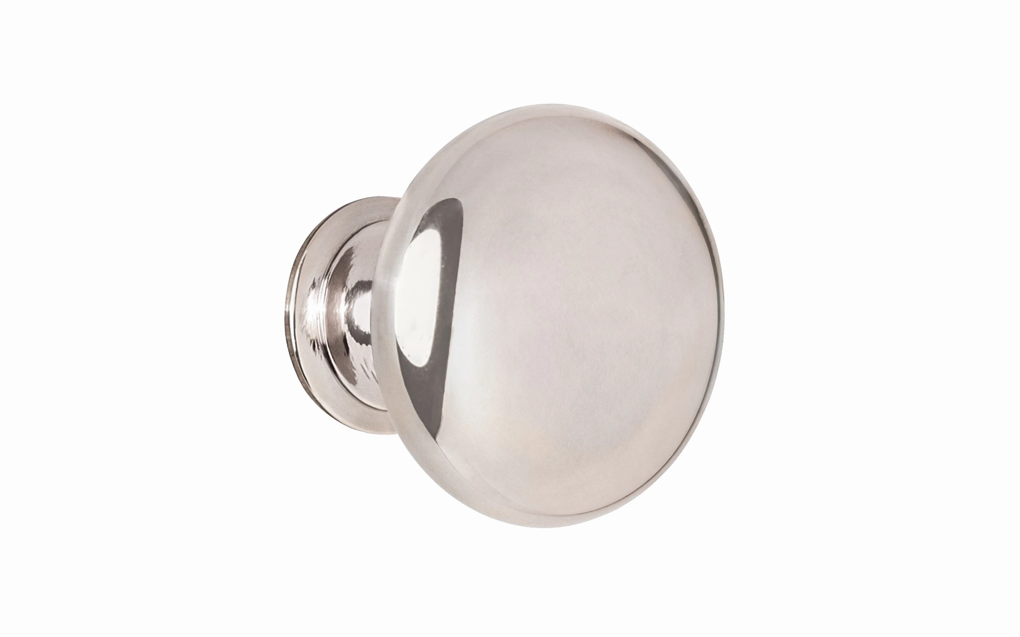 Classic Brass Cabinet Knob ~ Polished Nickel Finish