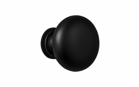 Classic Brass Cabinet Knob ~ Satin Black Finish
