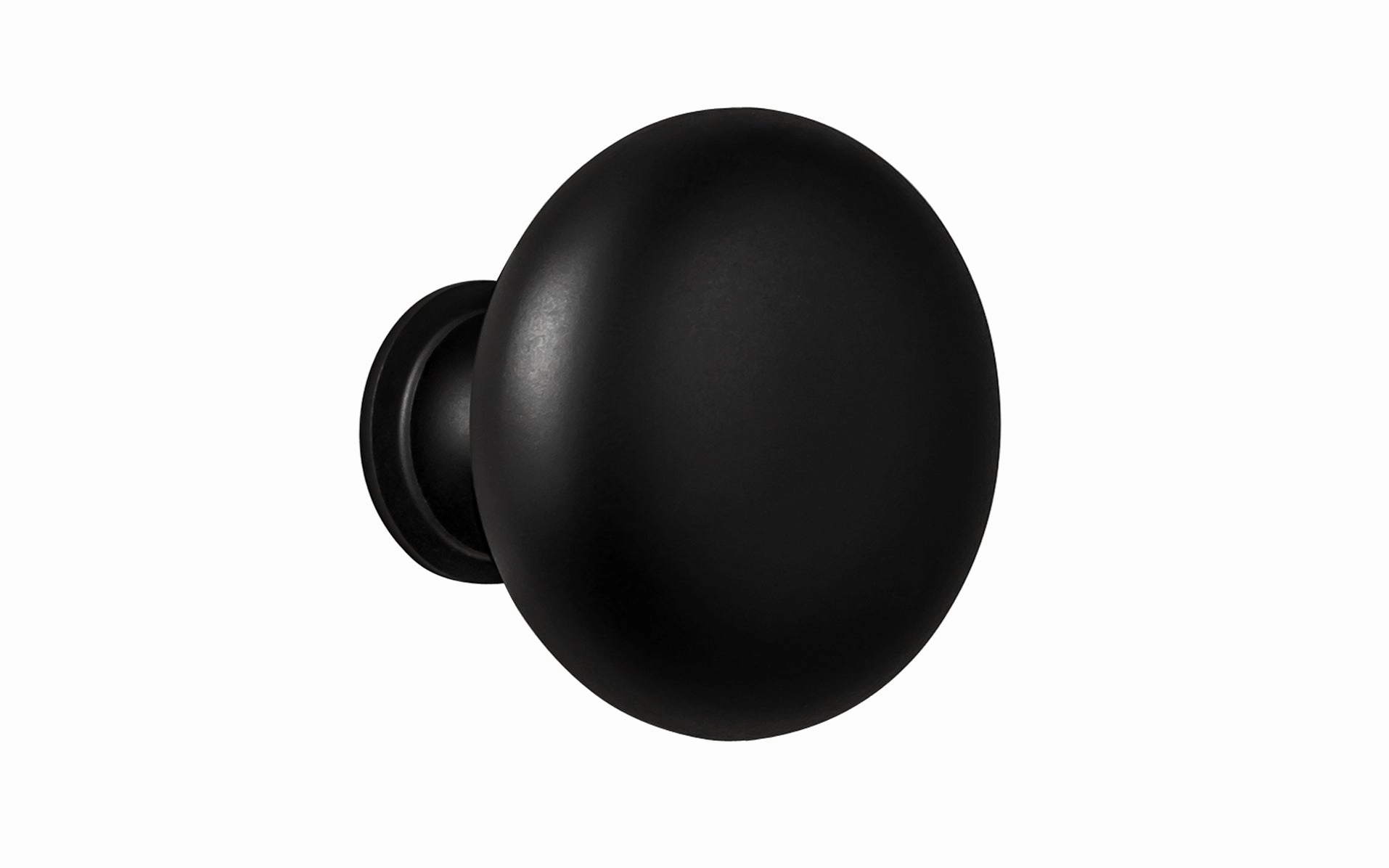 Classic Brass Cabinet Knob ~ Satin Black Finish