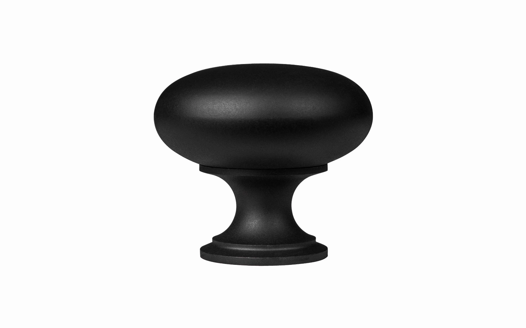 Classic Brass Cabinet Knob ~ Satin Black Finish