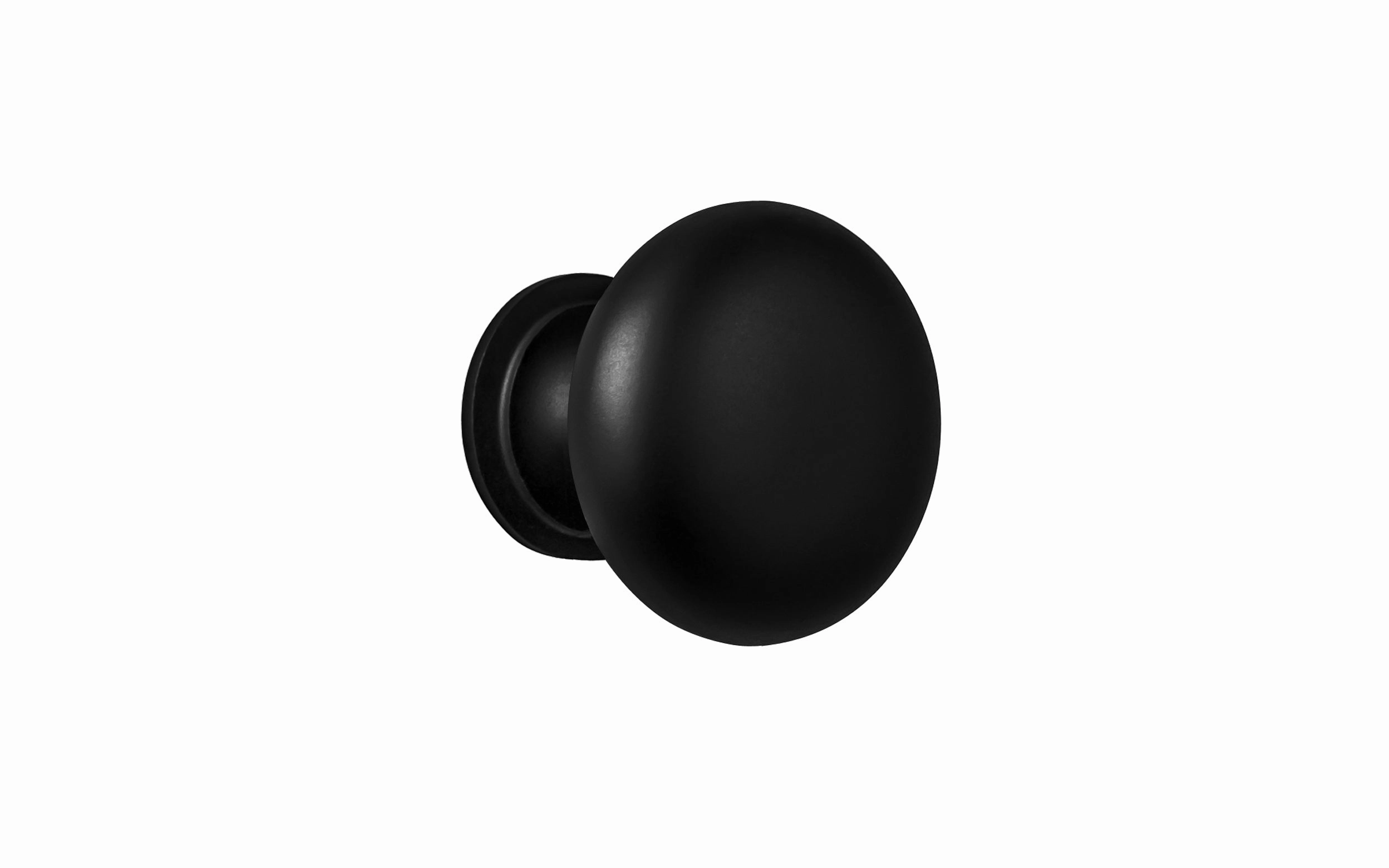 Classic Brass Cabinet Knob ~ Satin Black Finish