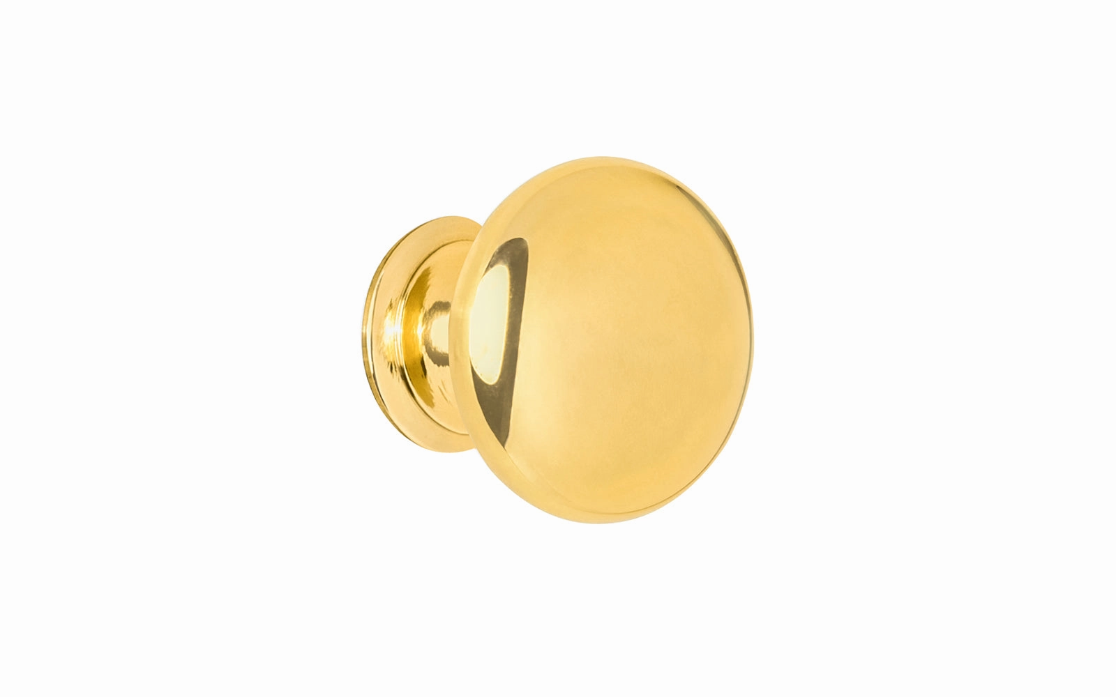 Classic Brass Cabinet Knob ~ Unlacquered Brass