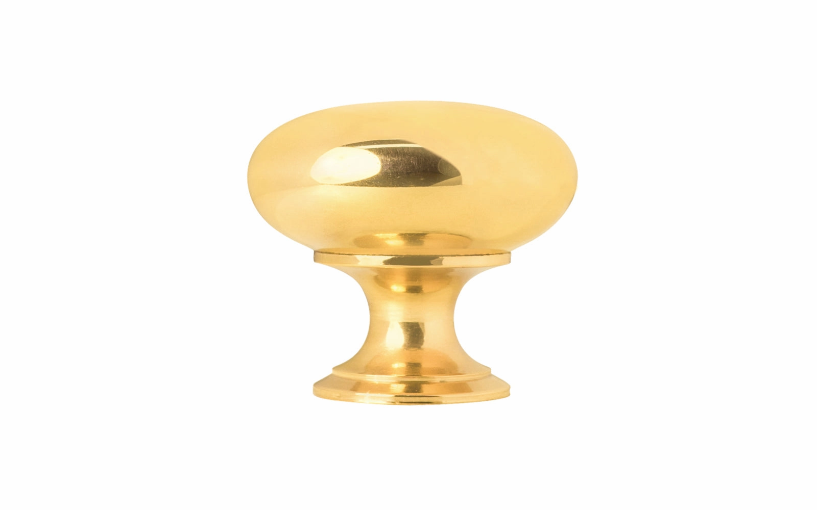 Classic Brass Cabinet Knob ~ Unlacquered Brass