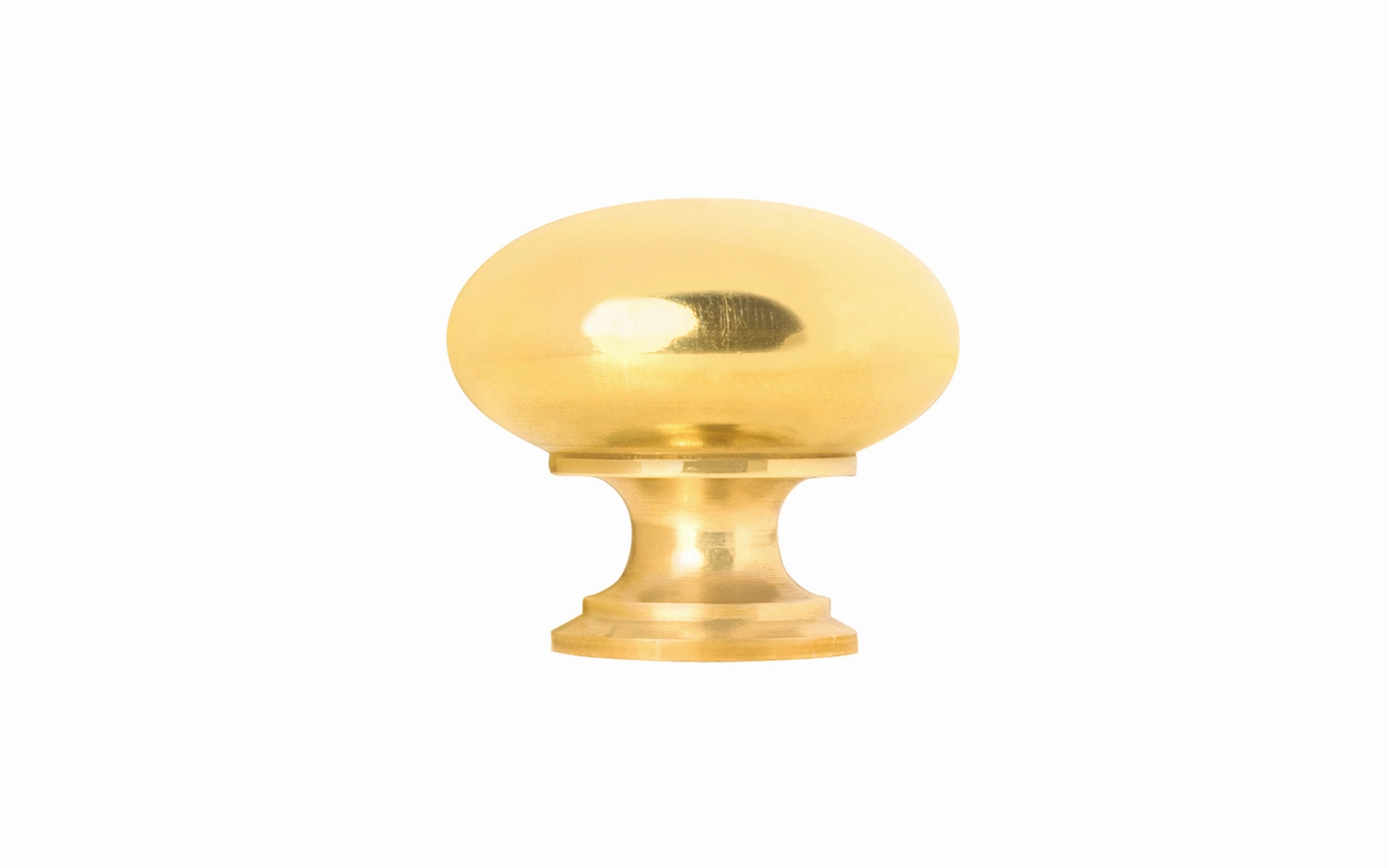 Classic Brass Cabinet Knob ~ Unlacquered Brass