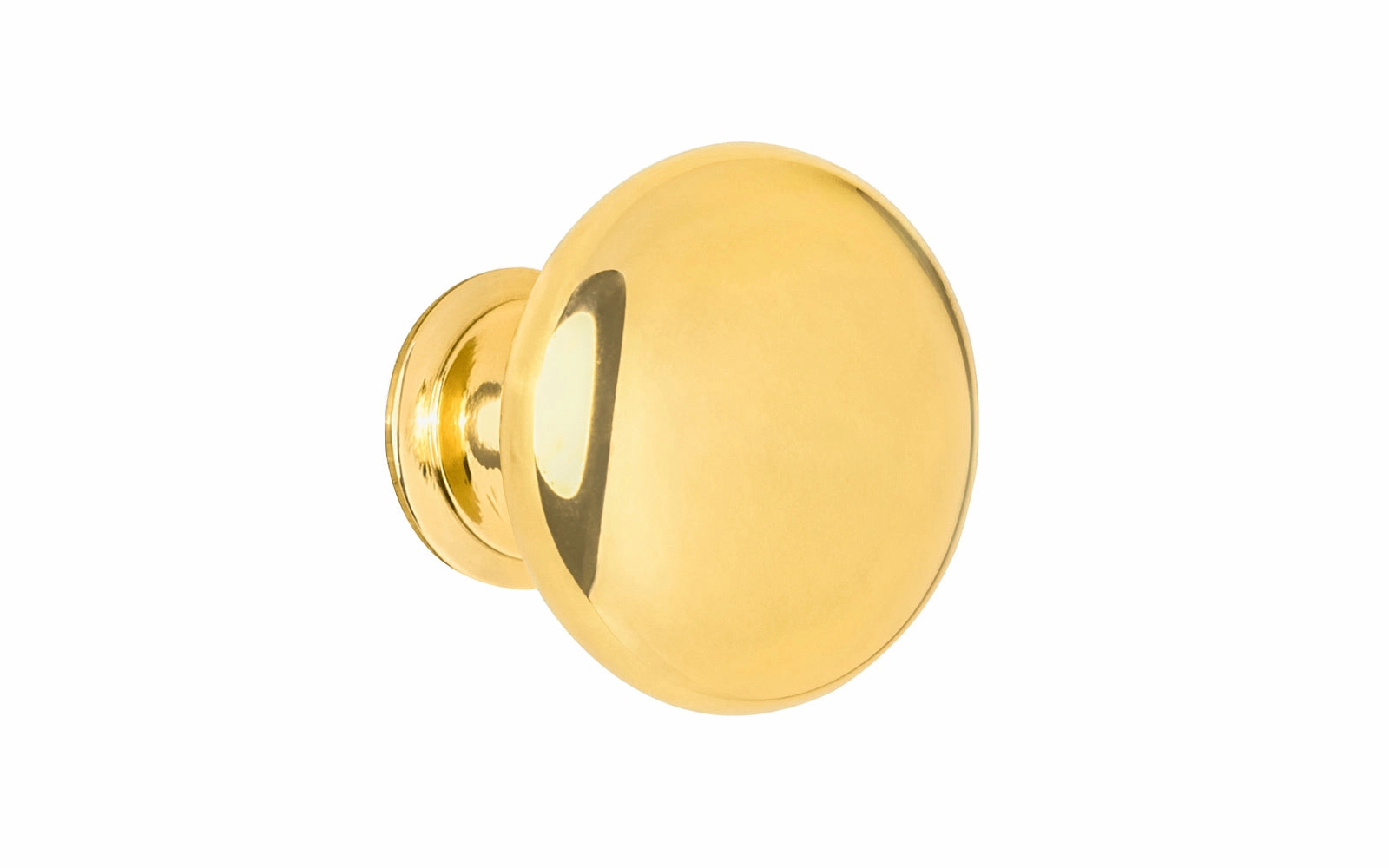 Classic Brass Cabinet Knob ~ Unlacquered Brass