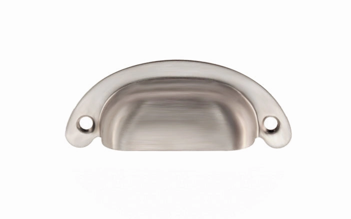 Classic Brass Half-Round Bin Pull ~ 2-1/2" On Centers