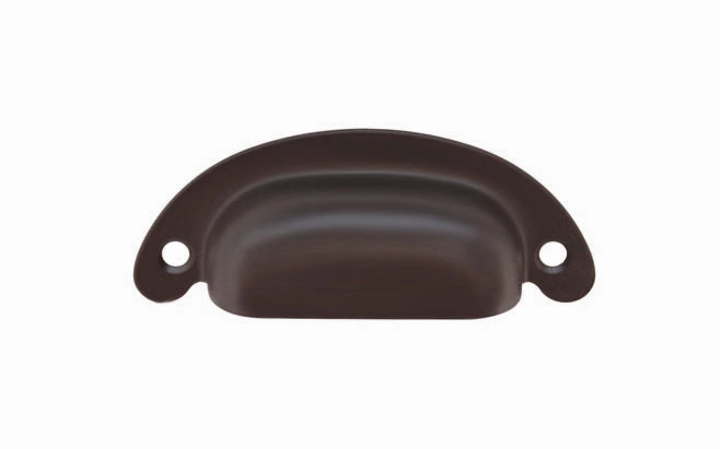 Classic Brass Half-Round Bin Pull ~ 2-1/2" On Centers