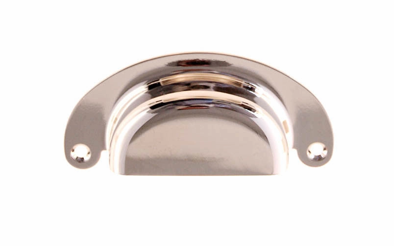 Classic Brass Half-Round Bin Pull ~ 3" On Centers
