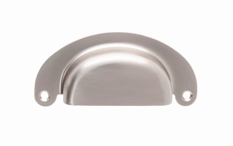 Classic Brass Half-Round Bin Pull ~ 3" On Centers