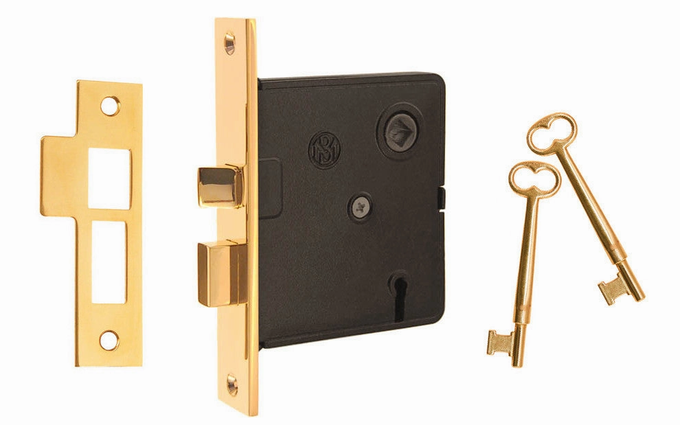 Classic Brass Interior Mortise Lock Set