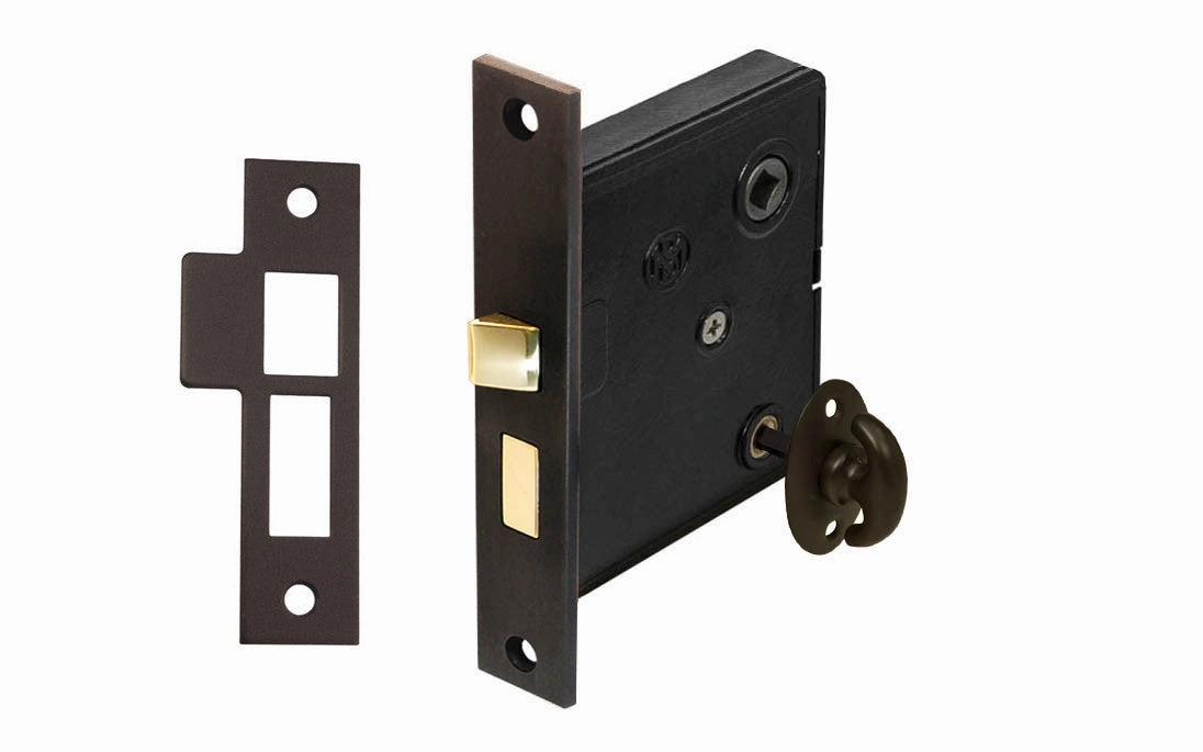 Classic Brass Interior Mortise Lock Set With Thumbturn