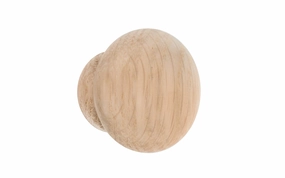 Classic Oak Wood Round Cabinet Knob