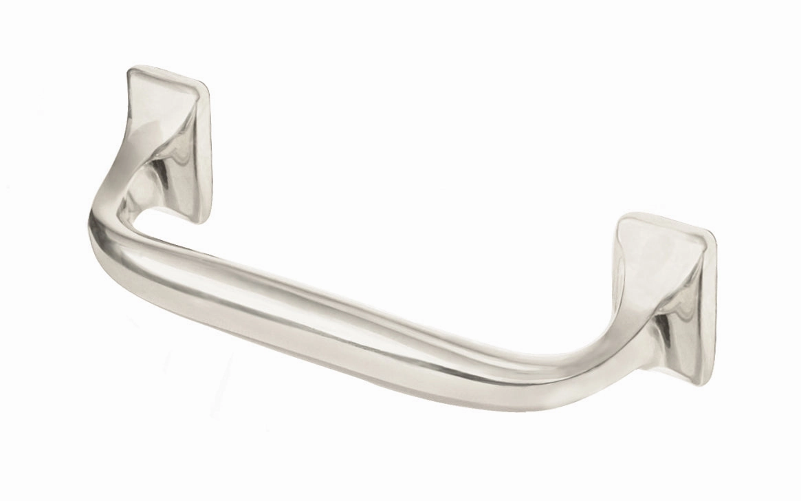 Classic Offset Solid Brass Pull ~ 3-1/2" On Centers