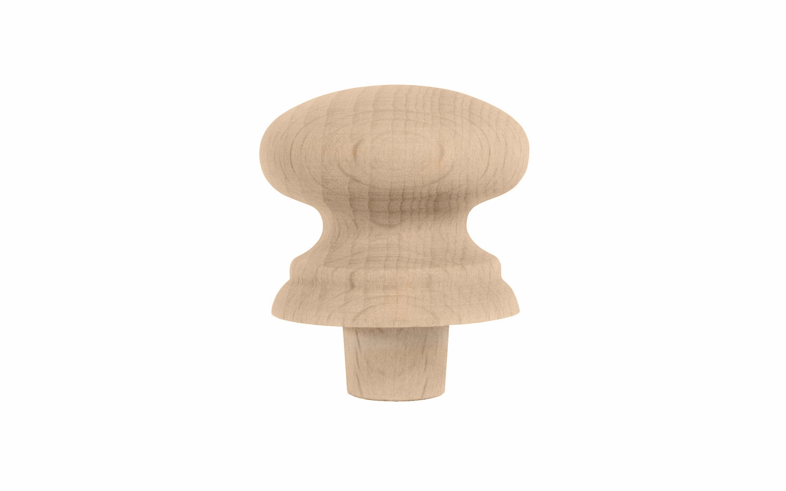 Classic Shaker Beech Cabinet Knob with Tenon