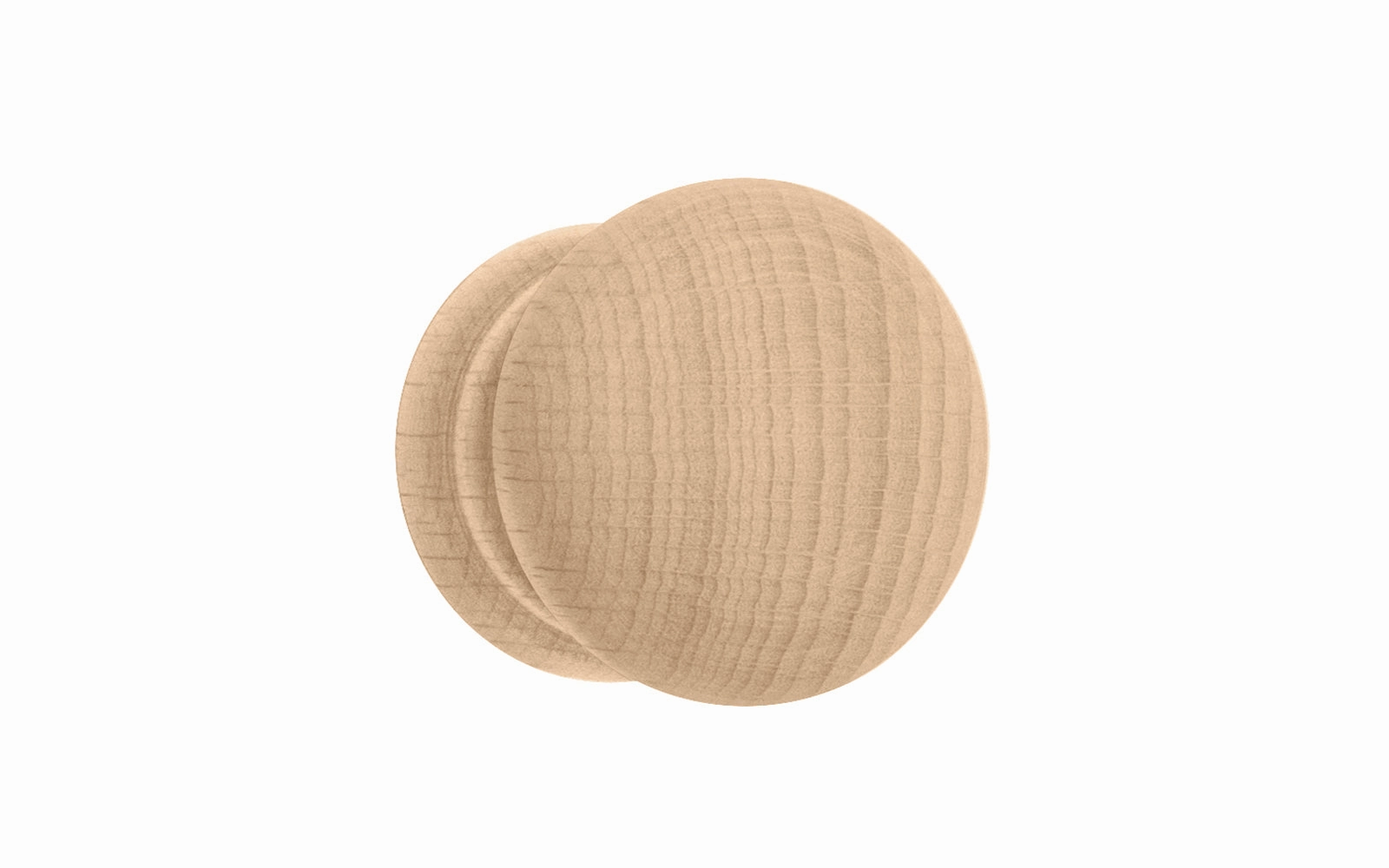 Classic Shaker Beech Cabinet Knob with Tenon
