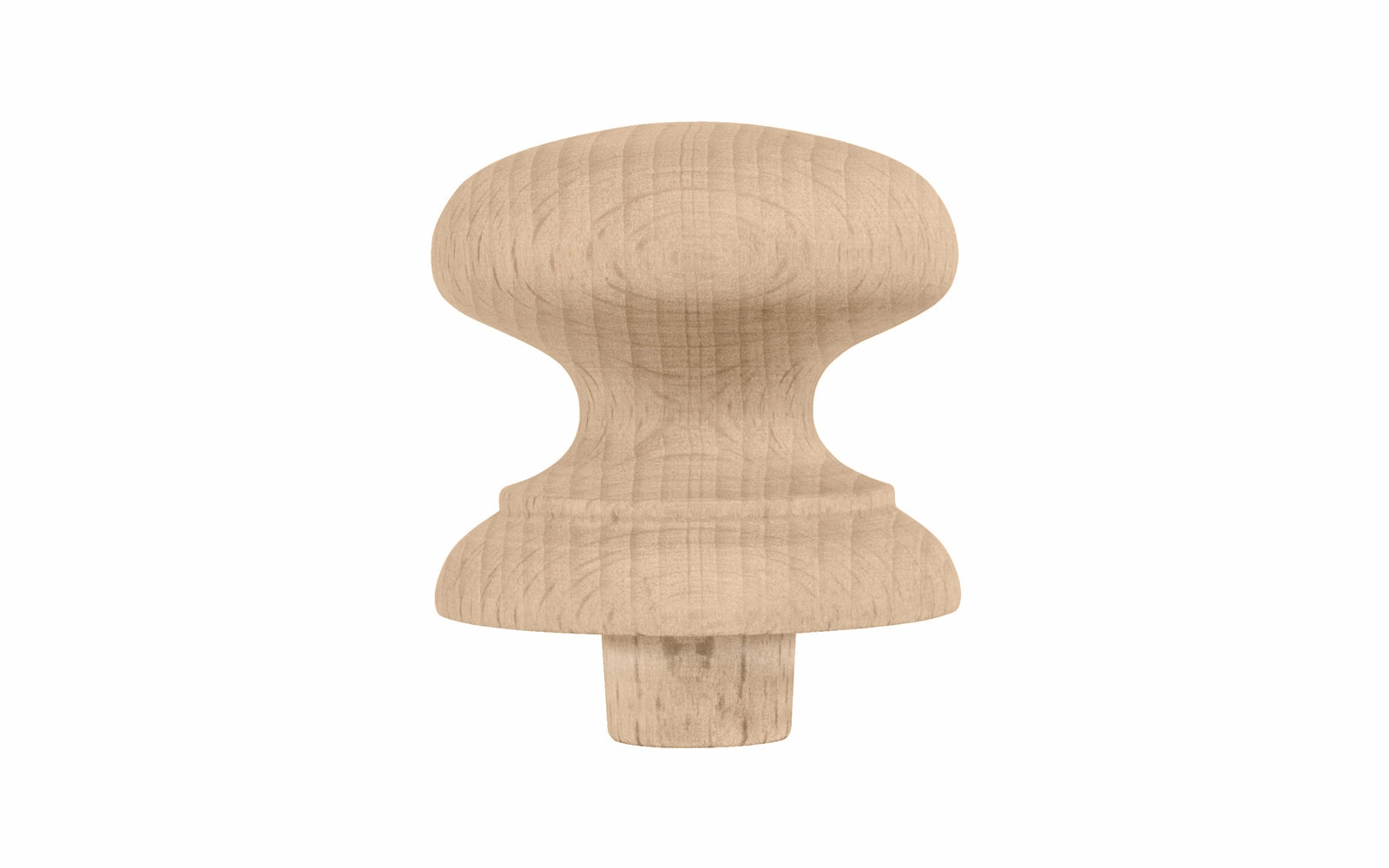 Classic Shaker Beech Cabinet Knob with Tenon
