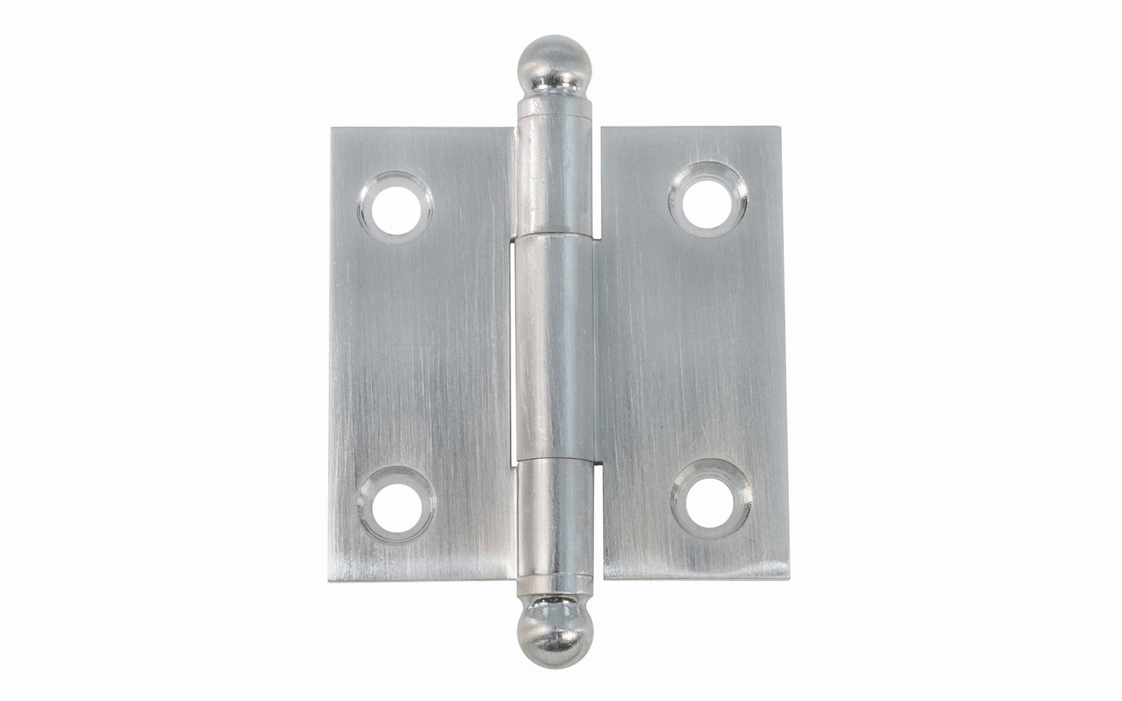 Classic Solid Brass Ball-Tip Cabinet Hinge ~ 1-1/2" x 1-1/2"