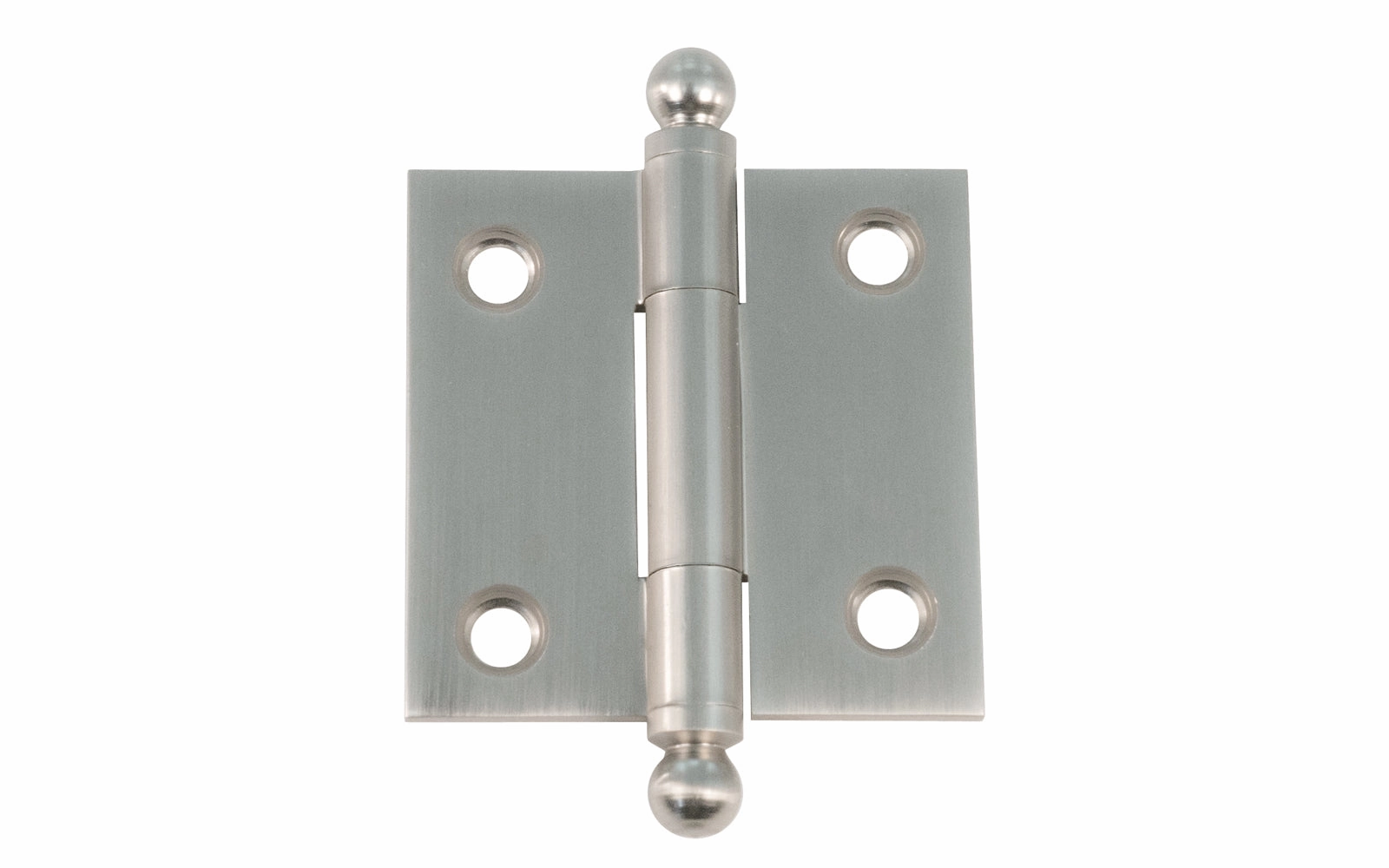 Classic Solid Brass Ball-Tip Cabinet Hinge ~ 1-1/2" x 1-1/2"