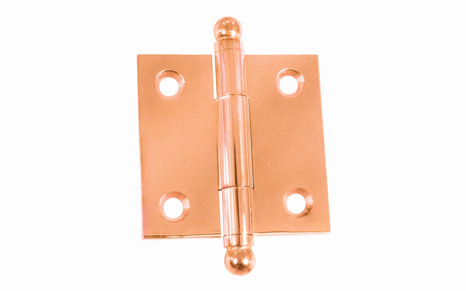 Classic Solid Brass Ball-Tip Cabinet Hinge ~ 1-1/2" x 1-1/2"