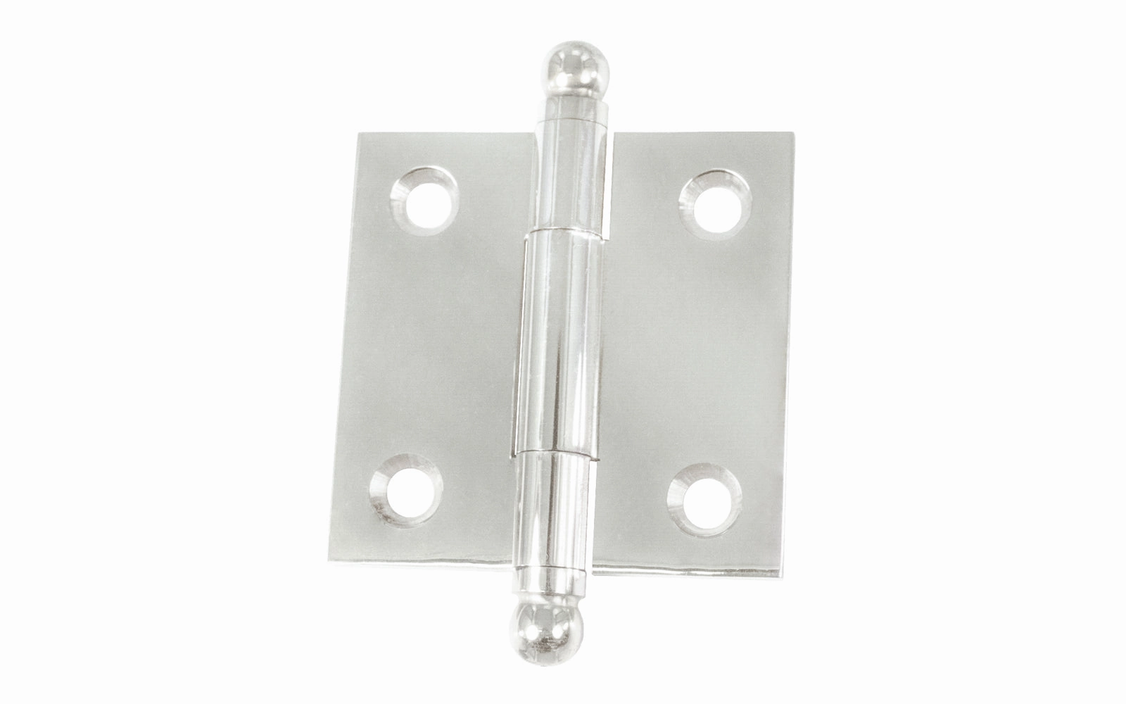 Classic Solid Brass Ball-Tip Cabinet Hinge ~ 1-1/2" x 1-1/2"