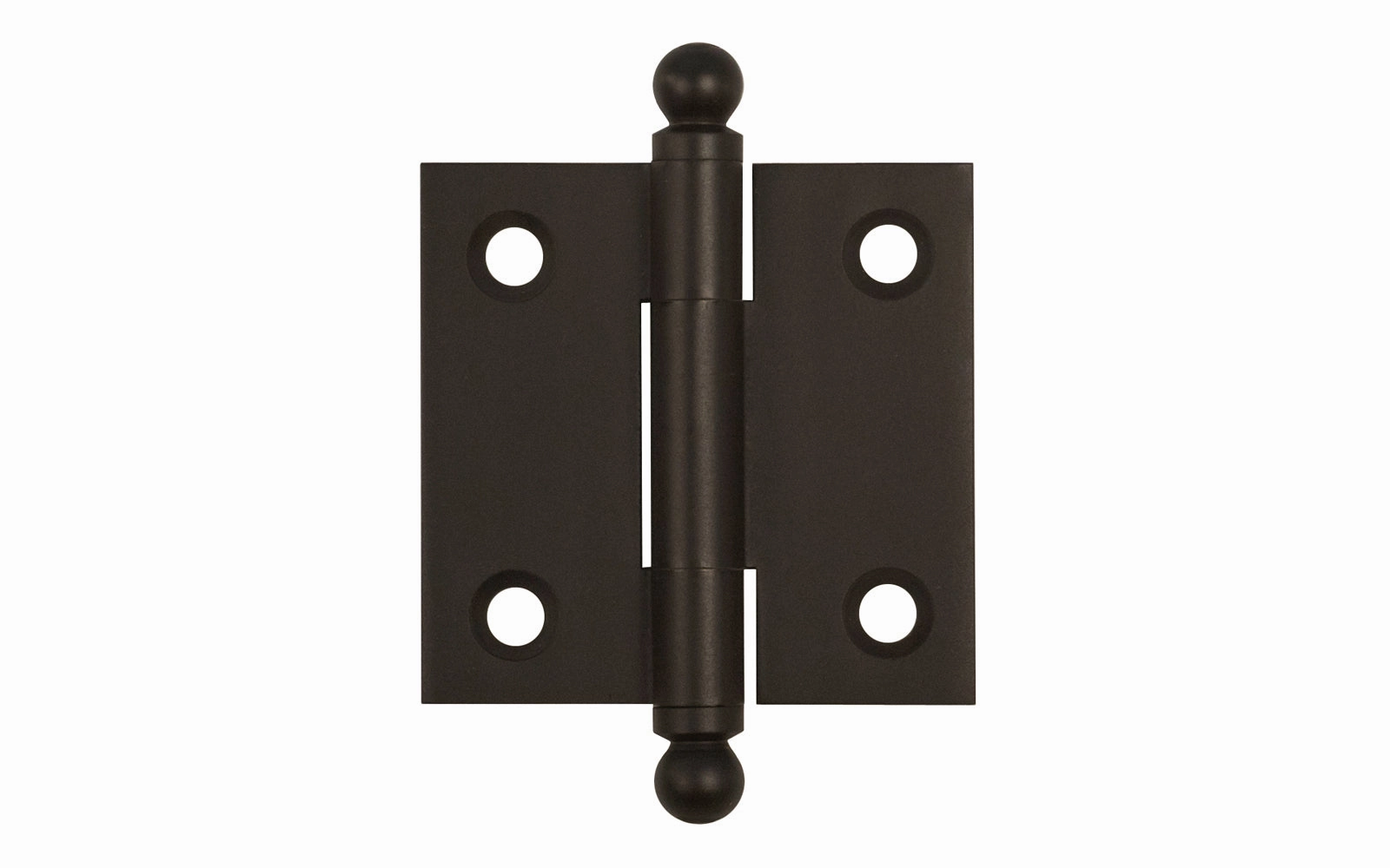 Classic Solid Brass Ball-Tip Cabinet Hinge ~ 1-1/2" x 1-1/2"