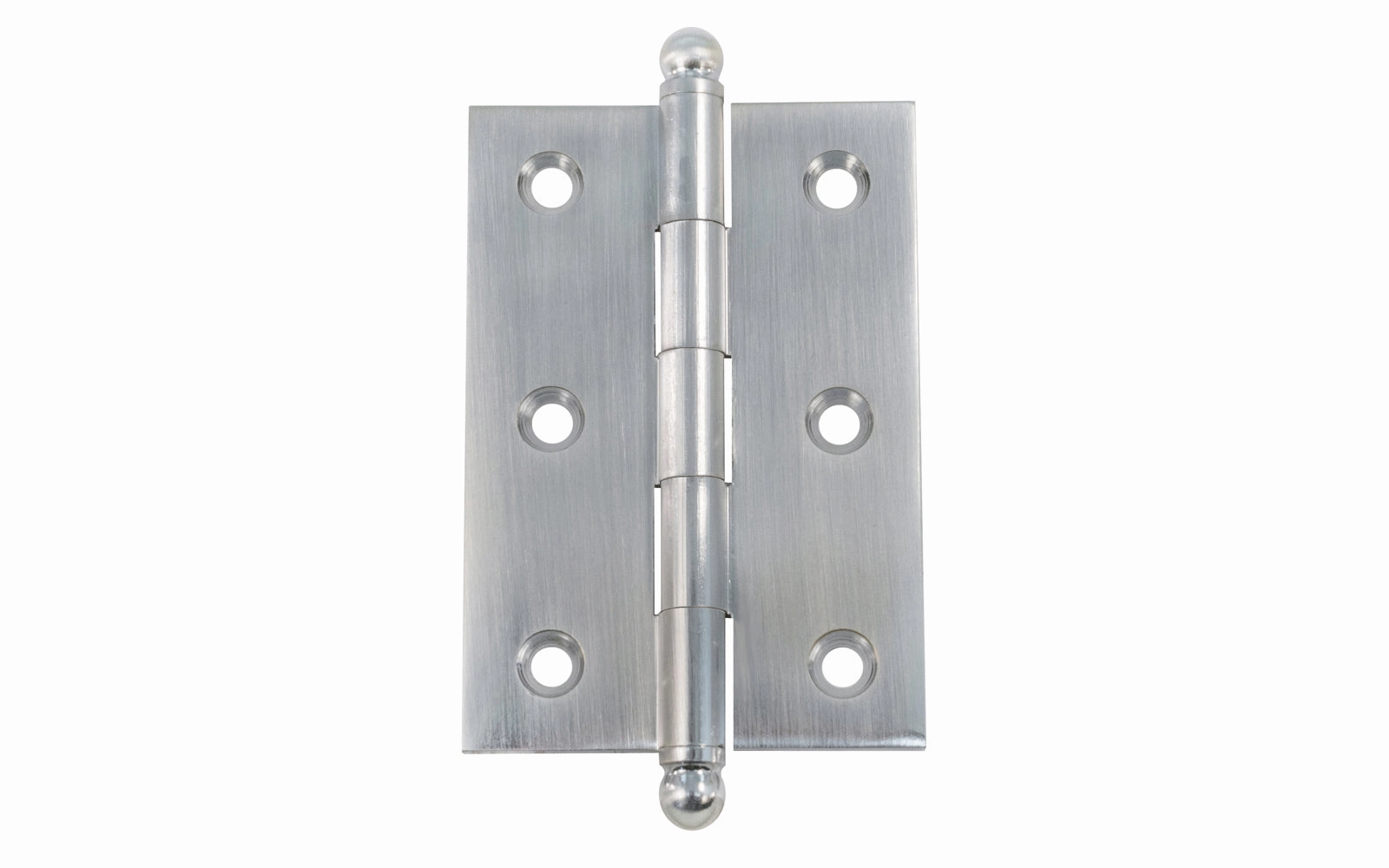 Classic Solid Brass Ball-Tip Cabinet Hinge ~ 2-1/2" x 1-3/4"