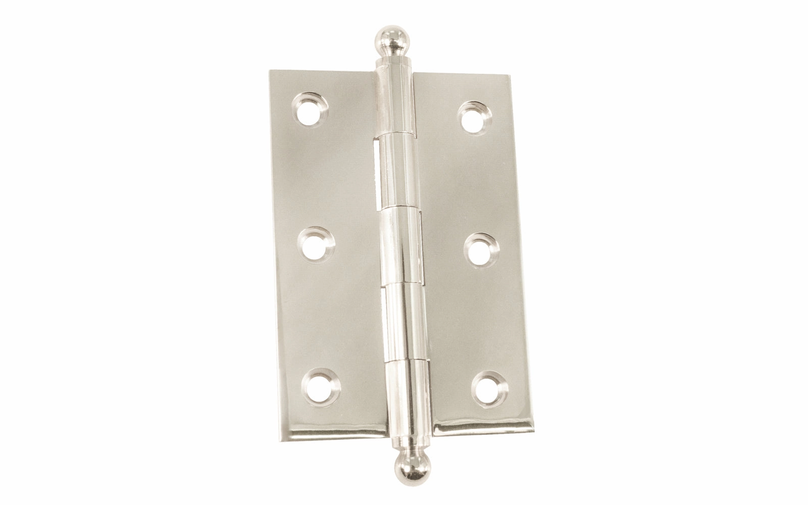 Classic Solid Brass Ball-Tip Cabinet Hinge ~ 2-1/2" x 1-3/4"