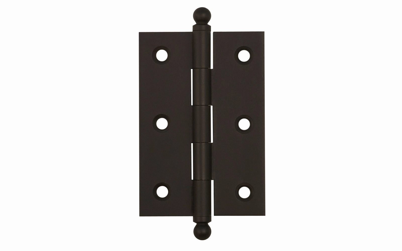 Classic Solid Brass Ball-Tip Cabinet Hinge ~ 2-1/2" x 1-3/4"