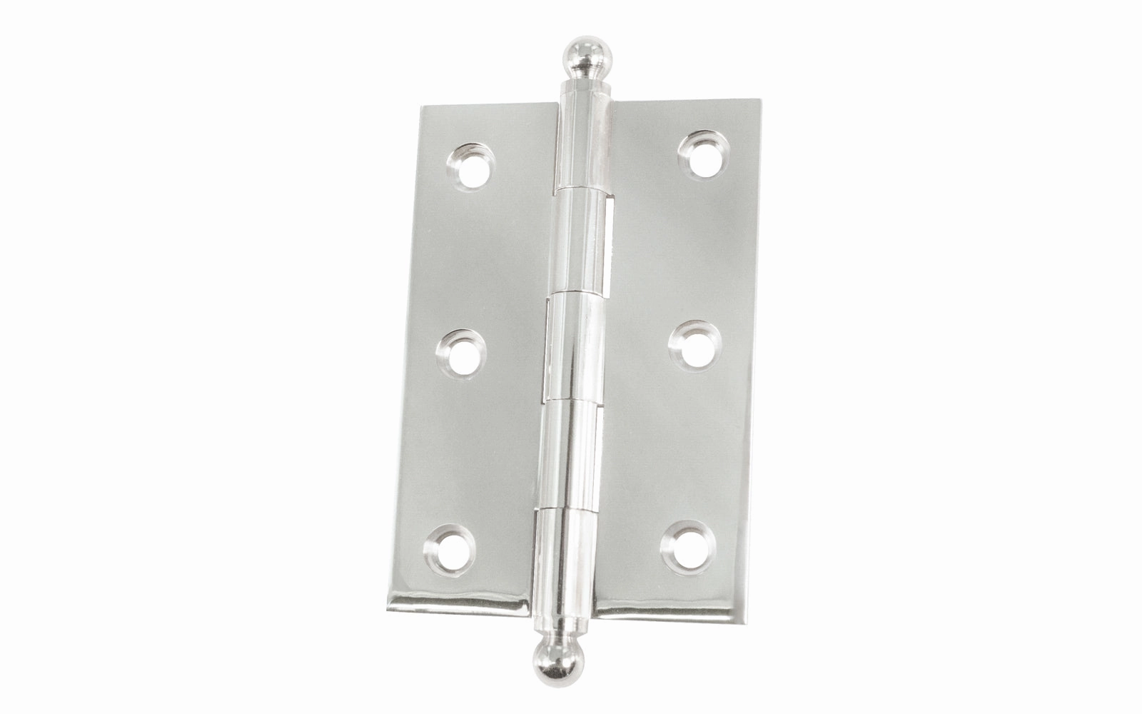 Classic Solid Brass Ball-Tip Cabinet Hinge ~ 2-1/2" x 1-3/4"