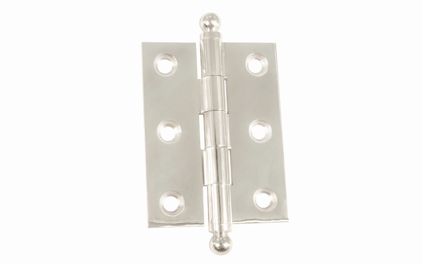 Classic Solid Brass Ball-Tip Cabinet Hinge ~ 2" x 1-1/2"