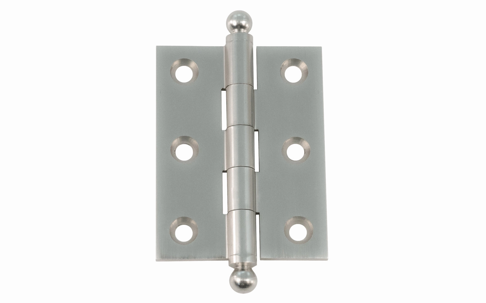 Classic Solid Brass Ball-Tip Cabinet Hinge ~ 2" x 1-1/2"
