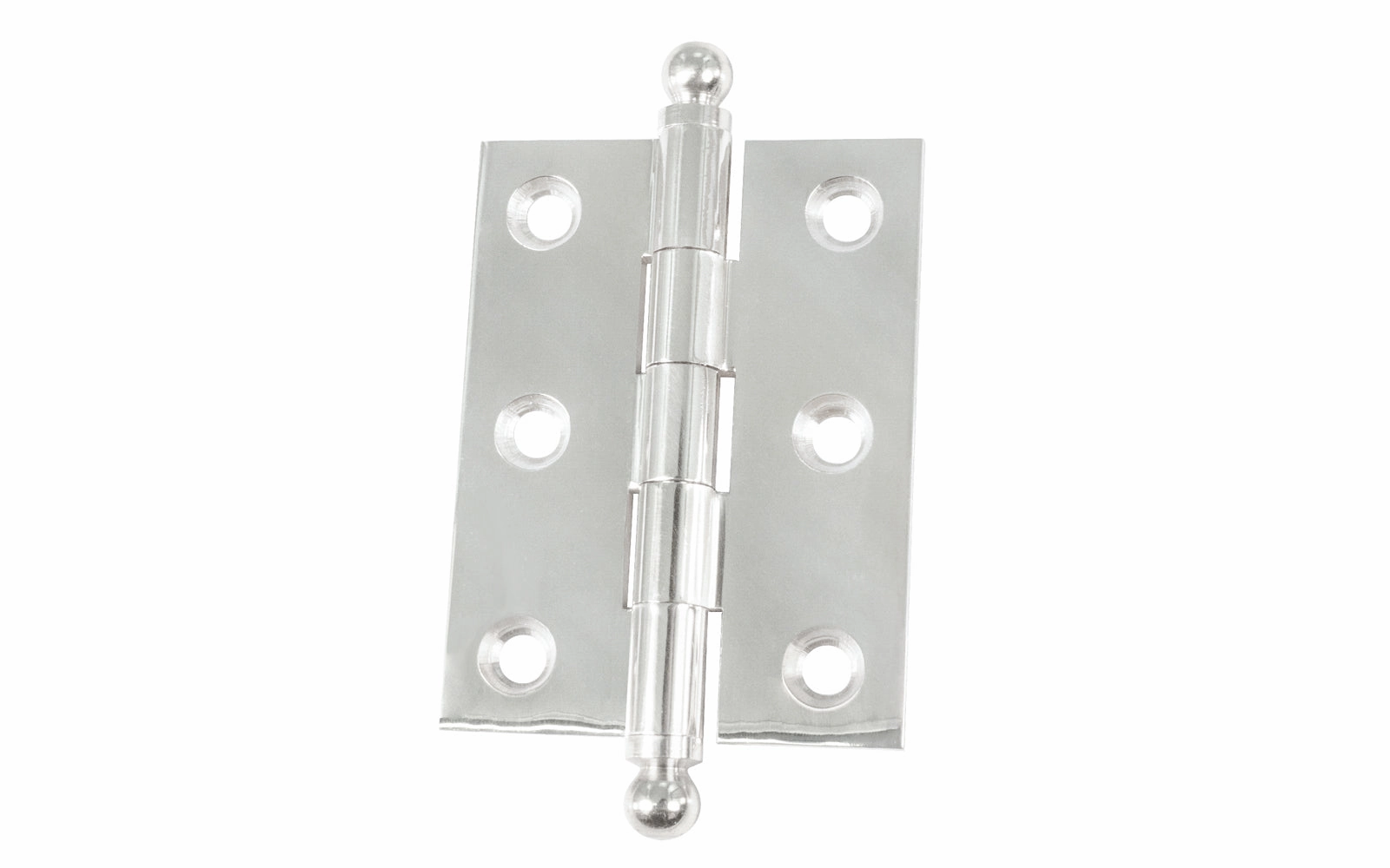 Classic Solid Brass Ball-Tip Cabinet Hinge ~ 2" x 1-1/2"