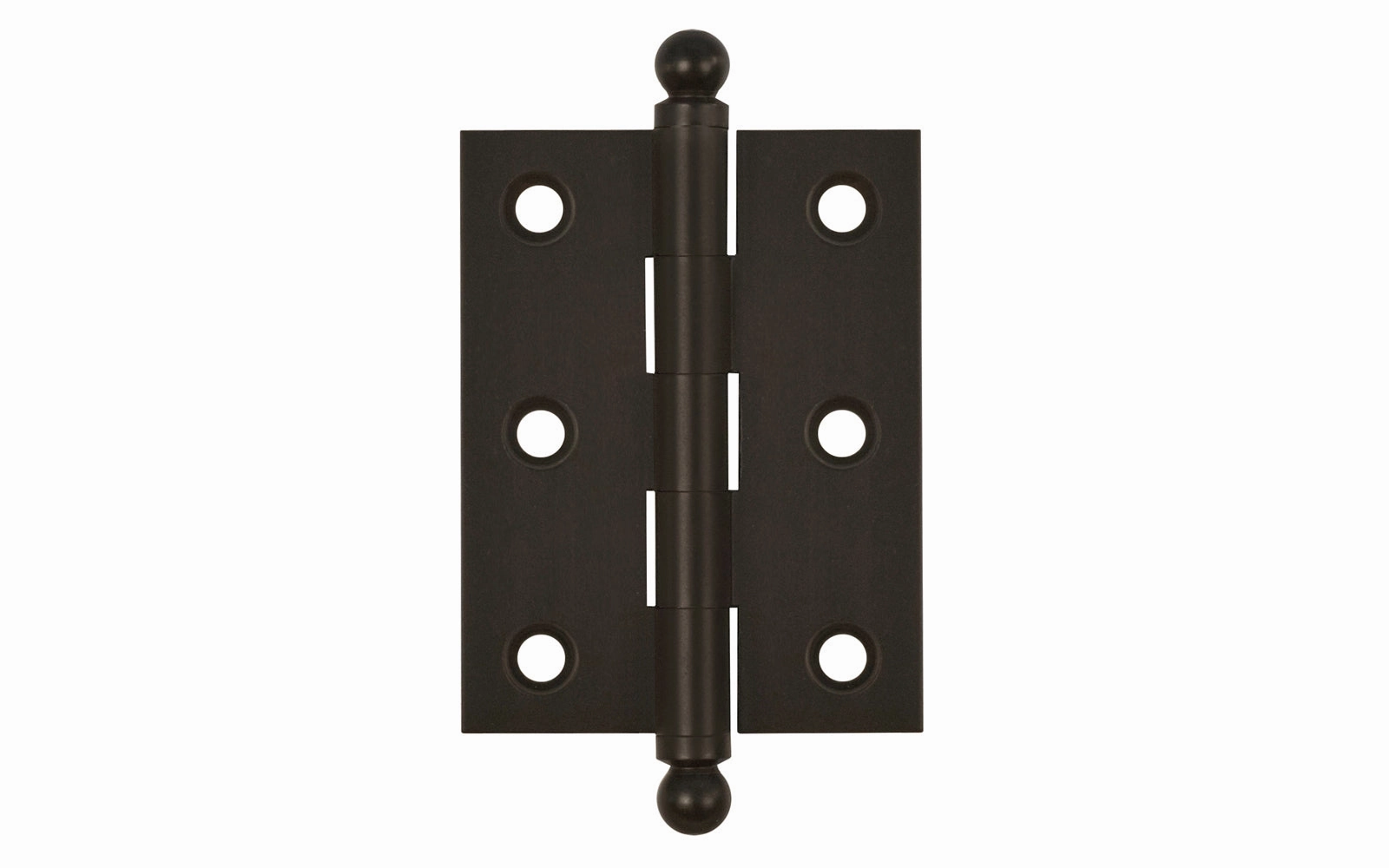 Classic Solid Brass Ball-Tip Cabinet Hinge ~ 2" x 1-1/2"