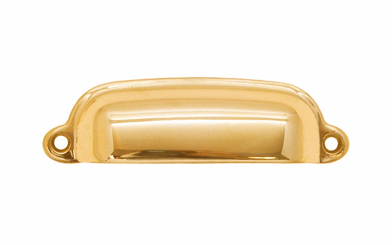 Classic Solid Brass Bin Pull ~ 3-3/8" On Centers