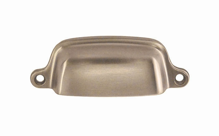 Classic Solid Brass Bin Pull ~ 3" On Centers