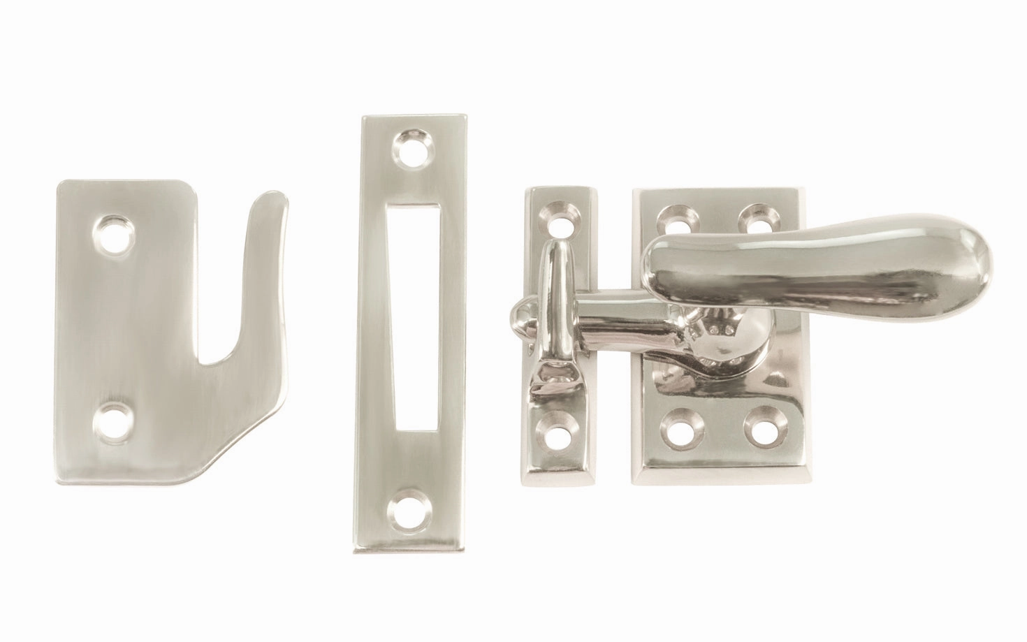 Classic Solid Brass Casement Window Latch ~ Large Size